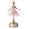 Kurt Adler Figura de Bailarina de Base Musical Rosa de
