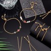 UNICRAFTALE 10pcs 8-5/8 Inch Stainless Steel Adjustable Slider Bracelets Golden