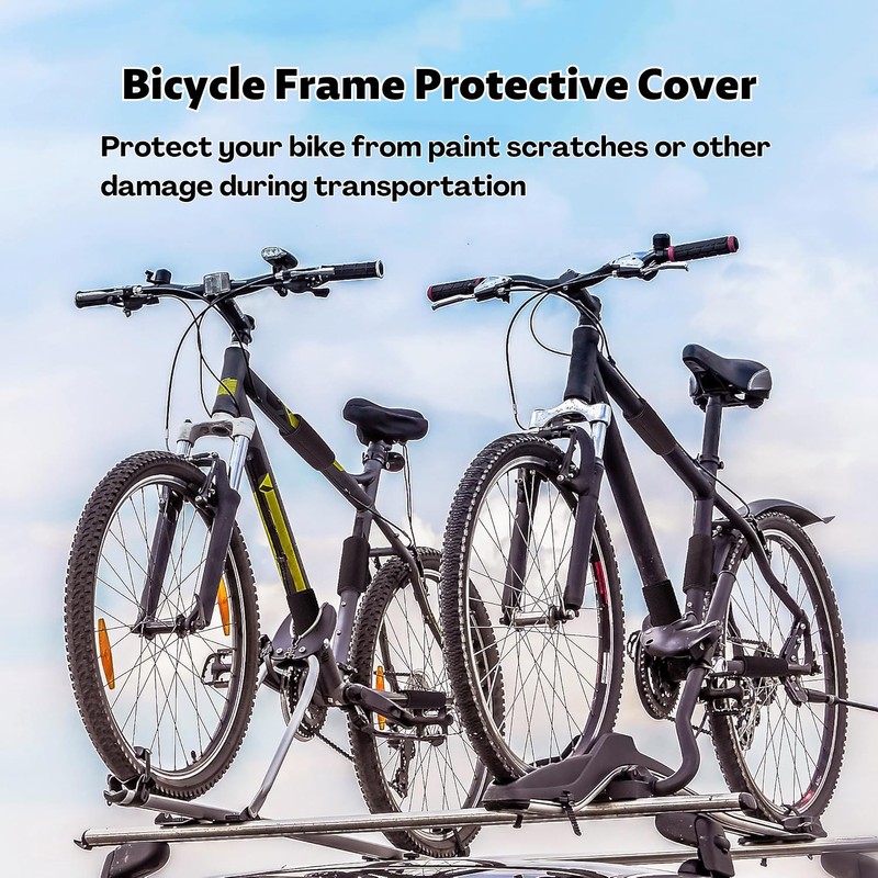 Set of 3 Bicycle Frame Protectors, Bicycle Carrier Accessories, Transport