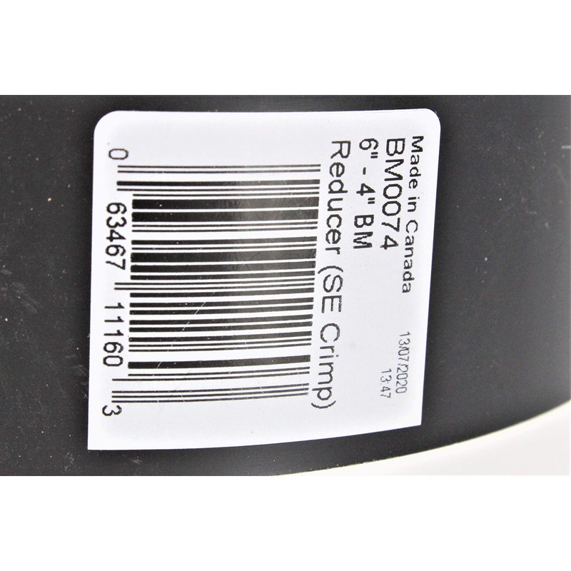 Imperial #BM0074 6x4 24GA Black Reducer