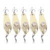 5PCS LED Fishing Lure Light Rustproof Stainless Steel LED Lighted