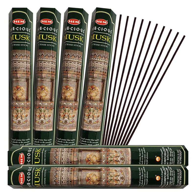 Precious Musk Incense Sticks and Incense Stick Holder Bundle Insence