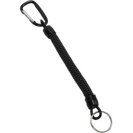 Cordón de Pesca, Cuerda Elástica de Resorte Retráctil, Herramienta de Equipo de Seguridad, Llavero Antipérdida, Cordón de Pesca (Negro)