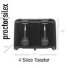 Proctor Silex 4 Slice Toaster with Extra Wide Slots for