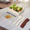 Fabulous Lunch Box with Cutlery Grey Smart Cookie Puns Street