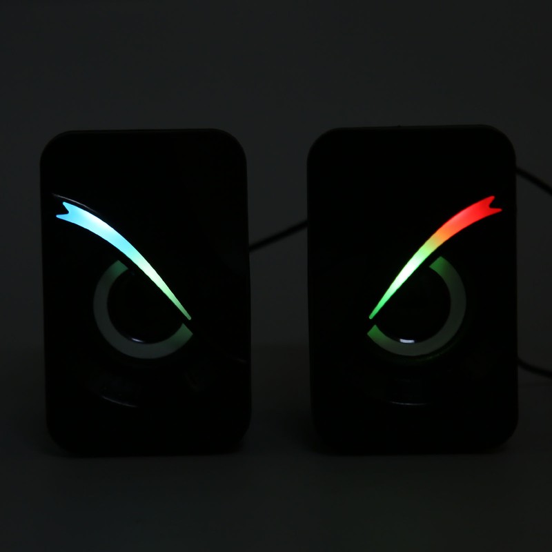 Computer Speaker USB Powered Wired Volume Control Mini Desktop Speaker