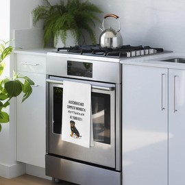 Geqtt Funny Rottweiler Dish Towels - Rottweiler Gifts Decorative Waffle Weave Kitchen Towels, Dog Gifts Hand Towel, Tea Towel (16×24 Inches)