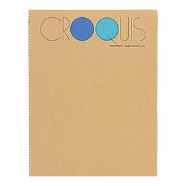 Maruman Sketchbook L Size Croqui Pad, White Croqui Paper, Blue, 100 Sheets SL-02