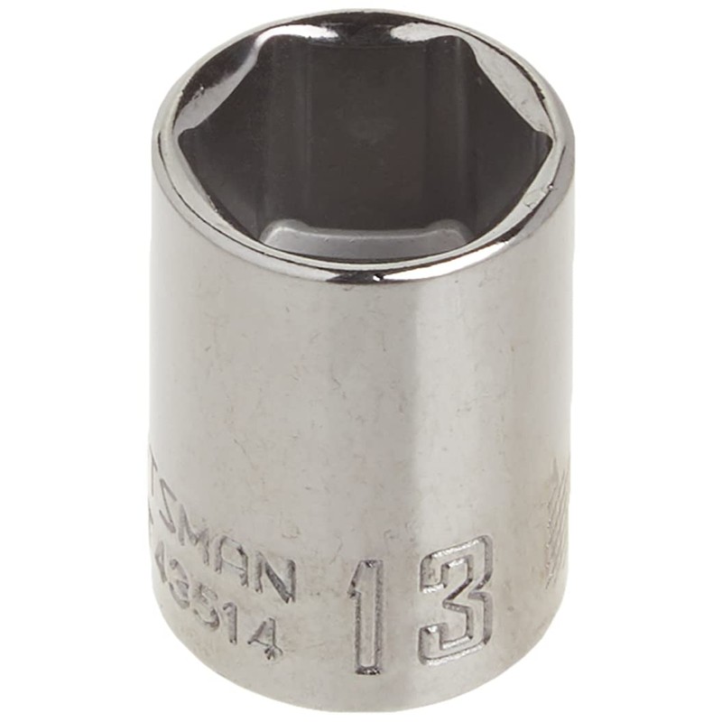 CRAFTSMAN Shallow Socket, Metric, 1/4-Inch Drive, 13mm, 6-Point (CMMT43514)