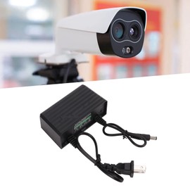 Adaptador de CA CC Conector Externo Resistente a la Intemperie de Cobre Rojo Fuente de Alimentación de 12V 2A (Enchufe de EE. UU.)