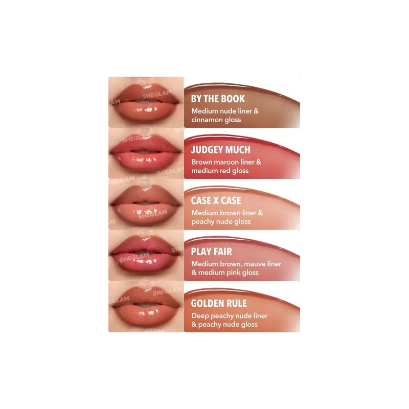 Sheglam Lip Rules Lápiz Y Gloss Labial - By The