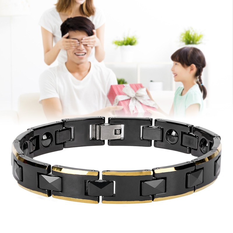 Ceramic Tungsten Steel Therapy Bracelet Health Care Lose Weight Bracelet