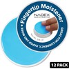 Nadex 12 Pack Fingertip Moistener Pads, Blue - Non-Slip Counting