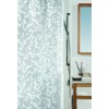 Spirella Anti-Schimmel Duschvorhang - Anti-Bakteriell, waschbar, wasserdicht, Peva, „Blatt“ 180x200cm