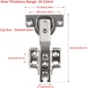 LUCKYBEE 2pcs 135 Degree Corner Hinges Kitchen Cabinet Hinges Concealed