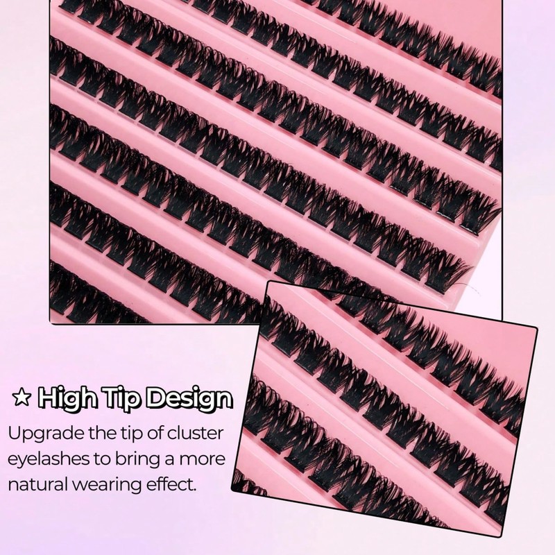 Segmental False Eyelash Set | 200pcs 30D/40D/60D/80D Natural Volume Lash