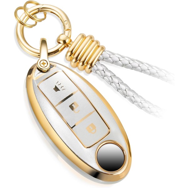 CTRINEWS for Nissan Key Fob Cover with Upgraded Anti-lost Luxury