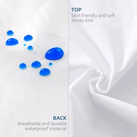 Moonsea 20x20 Pillow Cover Waterproof Throw Pillow Protectors Zipper Pillowcases 4 Pack