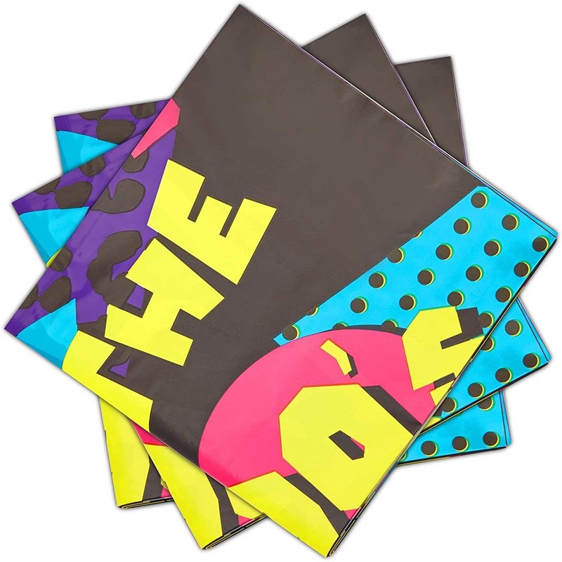 Sparkle and Bash Purple Plastic Tablecloth for 90’s Birthday Party