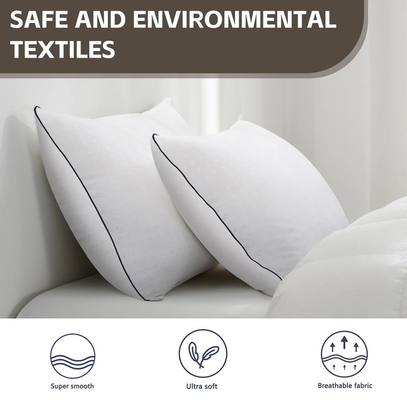 HIMOON Bed Pillows for Sleeping 4 Pack,King Size Cooling Pillows