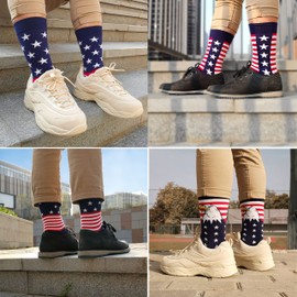 American Flag Socks, Men s Funny Dress Socks, Patriotic Fun Socks, Novelty Socks for Men, Groomsmen socks. Choose a pair of funny novelty socks to expresss yourself, and match your outfit perfectly. The American flag socks are a good choice to express yo