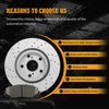 ACB ZONE Ceramic Brake Pads and Rotors Kit Front Drilled