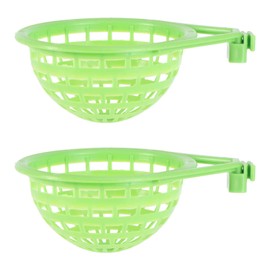 2 x Canary Nest Bird Nest Hollow Hanging Cage Eggs Finch Parrot Canary Pigeon Nest Bowl Green