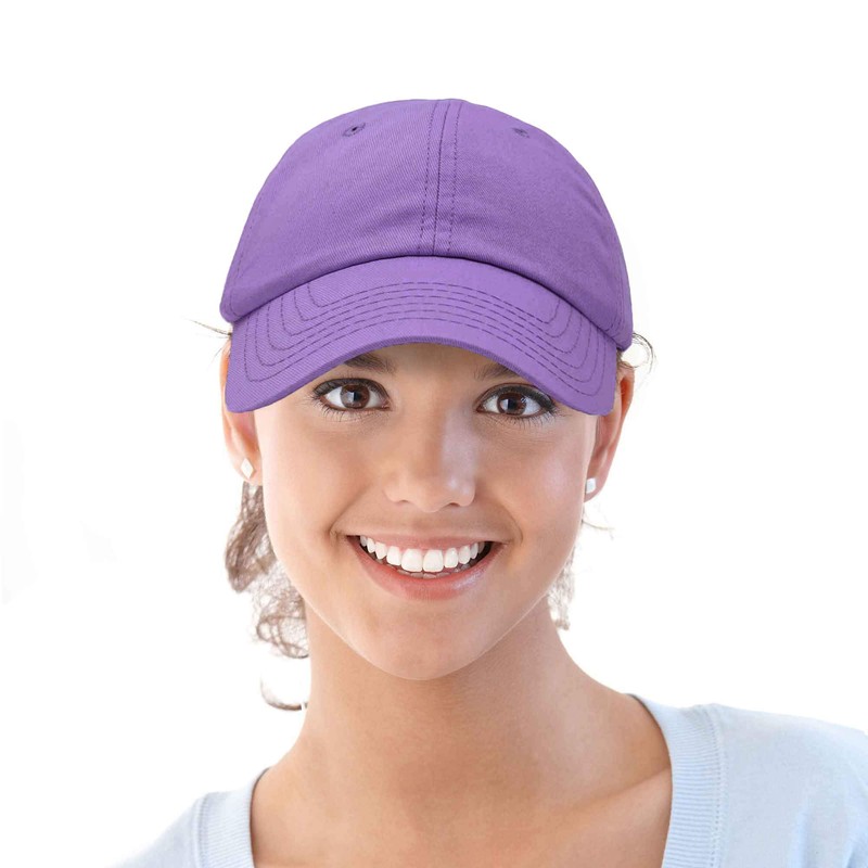 DALIX Womens Baseball Cap Soft Cotton Dad Hats in Lilac