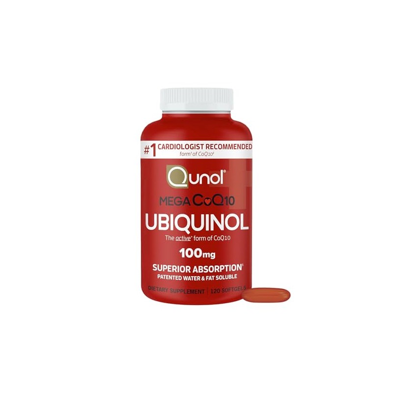 Qunol Mega CoQ10 Softgels, 100 Mg, 120 Count