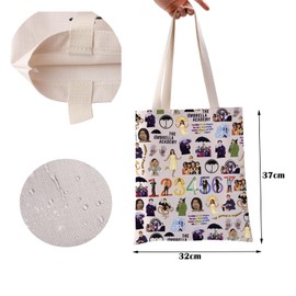 ZJXHPO Umbrella Season 2 Tote Bag Number Five Quote Reusable Grocery Shopping Bag Umbrella TV Show Fans Shoulder Bag (C-1234567 Tote)