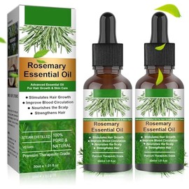 Aceite de Romero para El Cabello,30ml Rosemary Oil for Hair Growth | Aceite Esencial de Romero, Reparar el Cabello Seco y Dañado, Estimular el Crecimi