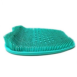 Foot Care Acupressure Foot Mat Brush Exfoliating Scrubber Slipper Pink