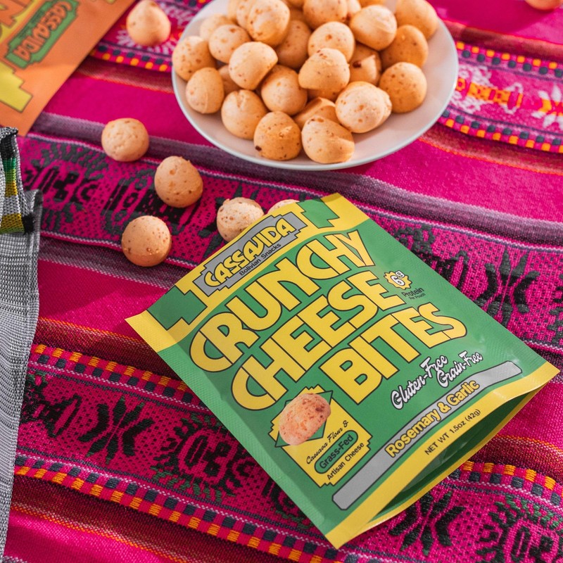 Cassavida Crunchy Cheese Bites – Rosemary Garlic Flavor – Grain-Free
