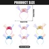 Shinybox 2024 New Year Headband with LED, Pack of 6