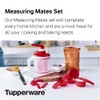 TUPPERWARE Juego de 6 tazas medidoras + 6 cucharas, apto