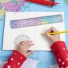 30cm Gradient Colored Bendy Ruler Shatterproof Straight Edge Soft Bendable
