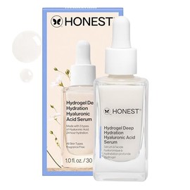Honest Beauty Stay Hydrated Hyaluronic Acid  NMF Serum with 3 Types of Hyaluronic Acid  EWG Certified  Dermatologist Tested  Vegan  Cruelty Free  30  