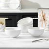 MALACASA 26 Oz Porcelain Soup Bowls Set of 4, White