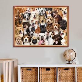 Puzzle for Adults 1000 Pieces Lovely Dogs 70 x 50 cm Puzzles for Adults Educational Game Challenge Toy 1000 Pieces Puzzles for Adults Children