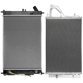 cciyu Aluminum Radiator Replacement 2014 for Hyundai for Elantra Coupe13412 radiator 253103X550, 253103X600, HY3010186