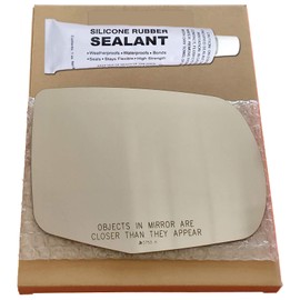 Mirror Glass Replacement + Silicone for 2017-2020 Acura MDX Passenger Side - Heated (2018 2019 17 18 19 20)