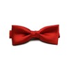 8 (8) 3 color plain simple bow tie, red