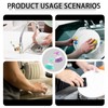 6 PCS Dish Brush with Soap Dispenser, Two in One