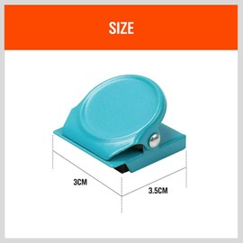 16-Piece Magnetic Clips, Metal Refrigerator Magnet Fridge Clips Whiteboard Wall Memo Note Holder