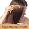 2 Pieces Wooden Massage, Antistatic Design, Acupuncture Massage Comb, Hair