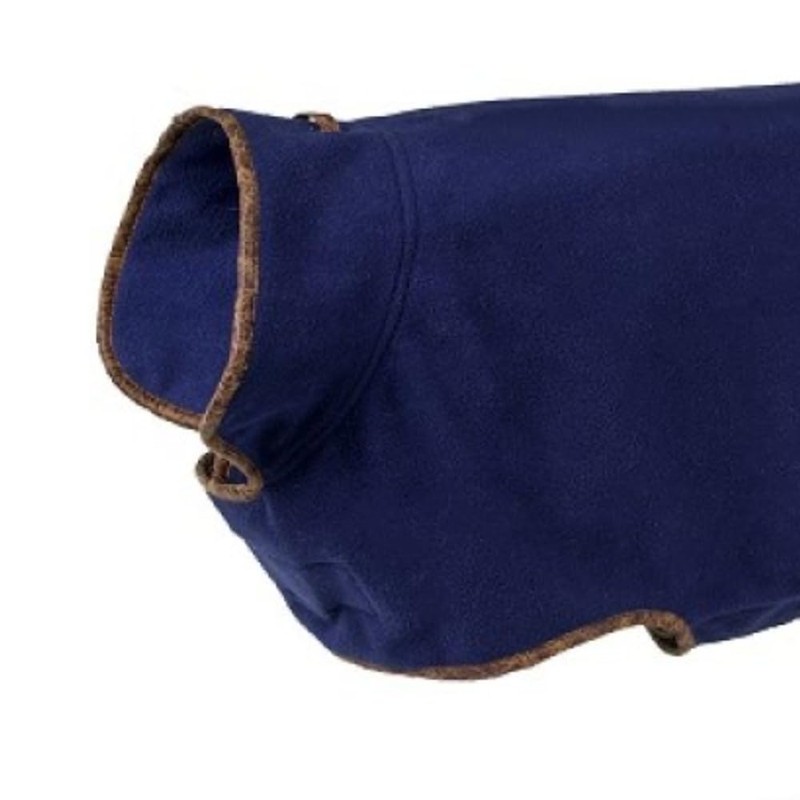 Petface Navy Fleece Dog Coat, Medium (45cm)