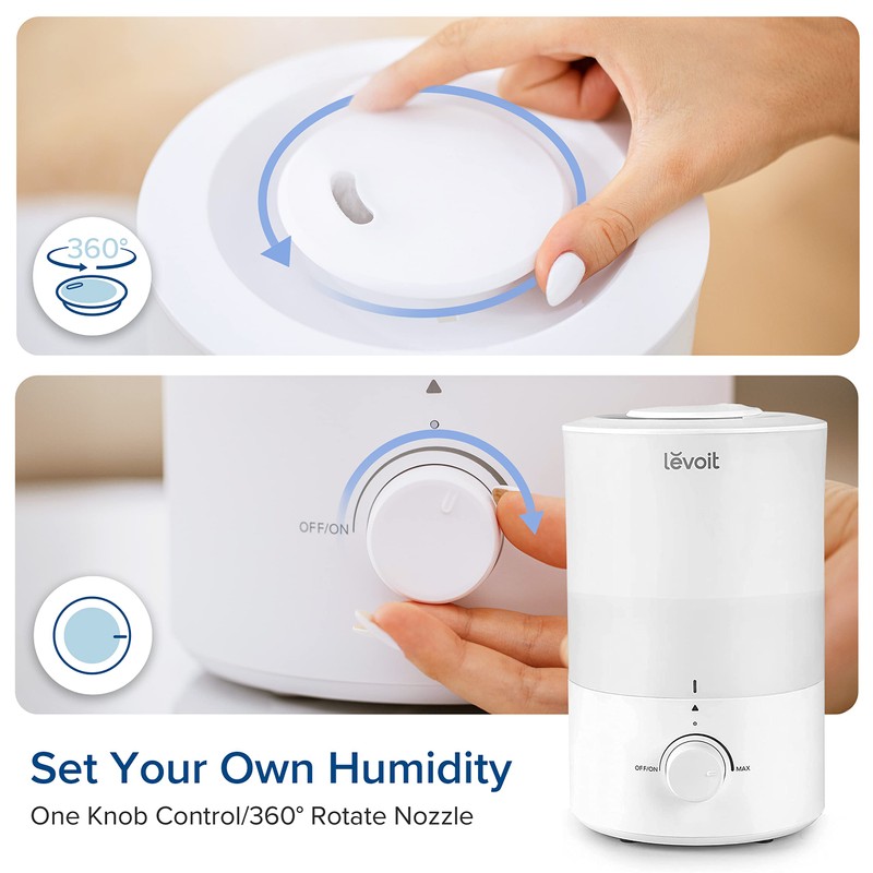 LEVOIT - Humidifiers for Bedroom - Quiet (3L Water Tank)