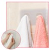 Jetec 8 Pieces Bathroom Shelf Adhesive Hooks Sticker Strong Hooks