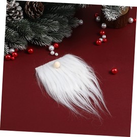 Ciieeo 1 Set Dwarf Beard DIY Gnome Hair Beards and Hats Gnome Beard Material Beard for Craft Fur for Gnomes Glitter Mohair Wool Gnomes Beards Braids Gnome Beard Craft Fake Beard Flannel