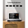 7 Inch Day Clock- 20 Alarm/Reminder Options, Clock with Day
